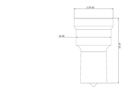 Langlochstempel Nr. 4 für Peddinghaus Maschinen (rote Serie)