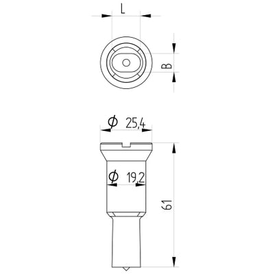Langlochstempel Nr. 2 für Peddinghaus Maschinen (grüne Serie)